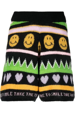 JOSHUA SANDERS Graphic-print knitted shorts