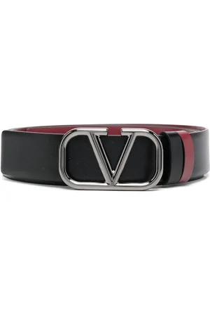 VALENTINO GARAVANI V-Logo reversible leather belt