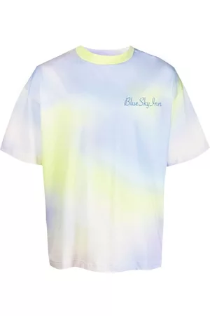 BLUE SKY INN Tie dye logo print T-shirt