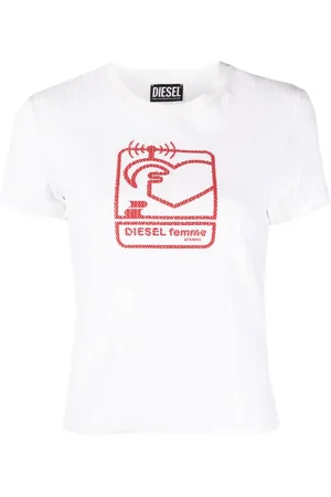 Diesel Sequin-embellished logo-print T-shirt