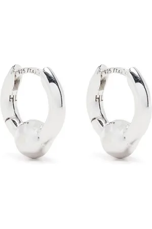 Hatton Labs Sphere-detail huggie hoop earrings