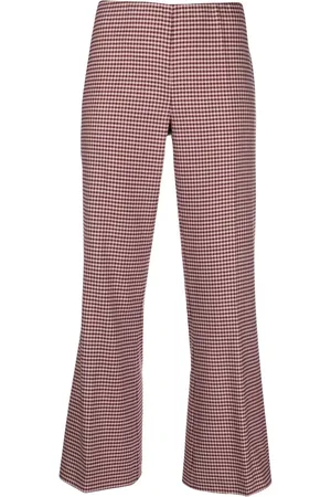 P.A.R.O.S.H. Houndstooth flared trousers