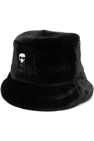 Karl Lagerfeld Ikonik embroidered-logo bucket hat
