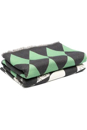 FORNASETTI Diamond pattern blanket