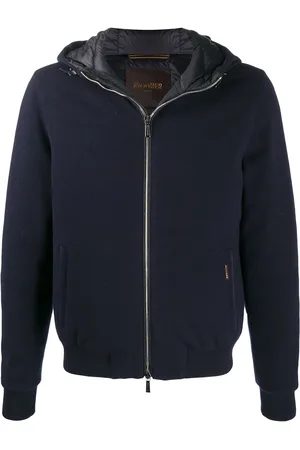 MOORER Fine-knit zipped cardigan