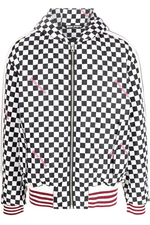 Palm Angels Zip-up hooded jacket