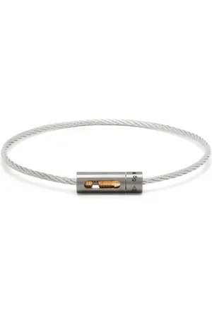 Le Gramme 18kt yellow gold and titanium Cable 5g bracelet