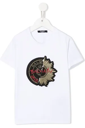 Balmain Logo-patch short-sleeve T-shirt