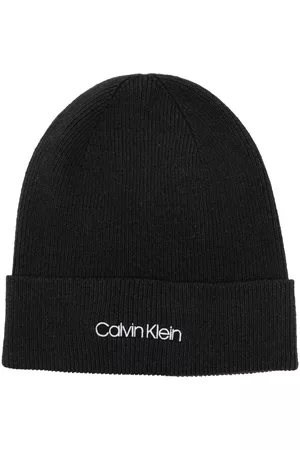 Calvin Klein Logo-embroidered rib-knit beanie