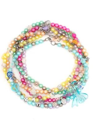 AMIR SLAMA Mixed-bead necklace