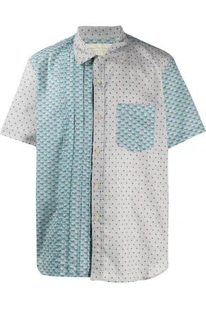 BY WALID Carson panelled shirt