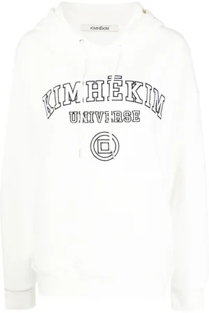 KIMHEKIM Embroidered-logo drawstring hoodie