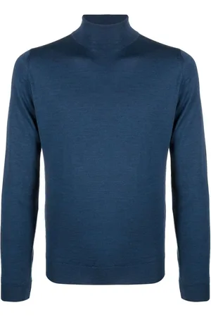 JOHN SMEDLEY Roll-neck merino jumper