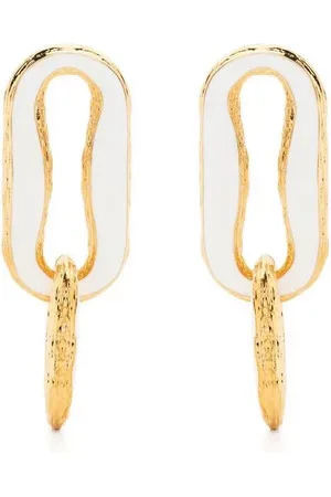 OFF-WHITE Enamel drop earrings