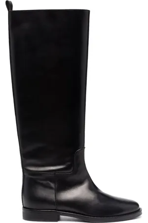 Via Roma Round-toe knee-high boots