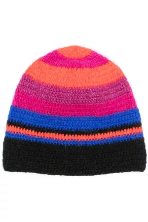 AGR Striped crochet beanie hat