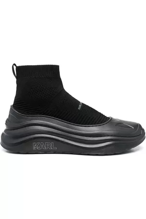 Karl Lagerfeld Men Designer low top sneakers - Chase knit-upper sock sneakers