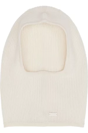 Saint Laurent Logo-plaque cashmere beanie
