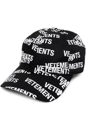 Vetements Men Caps - All-over logo print cap
