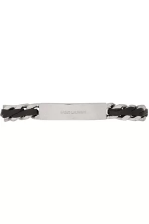 Saint Laurent Men Bracelets & Bangles - Logo-plaque chain bracelet