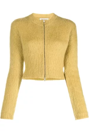 There Was One Zip-up cropped cardigan