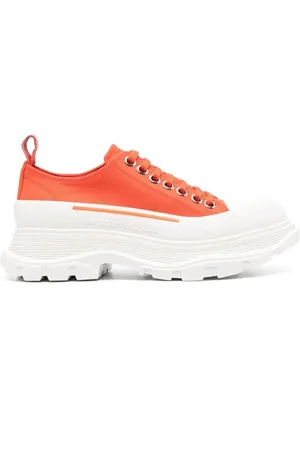 Alexander McQueen Tread-Slick Lace-Up canvas sneakers