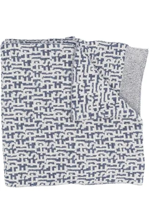 Diesel Intarsia-knit logo scarf