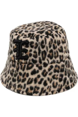 ERMANNO SCERVINO Leopard-print wool bucket hat