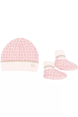 Michael Kors Hats - Monogram-knit hat and slipper set