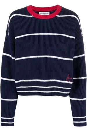 Sonia by Sonia Rykiel Striped crew-neck knitted jumper