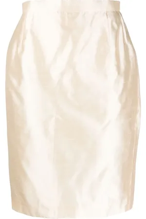 Saint Laurent 1990s high-waisted silk skirt