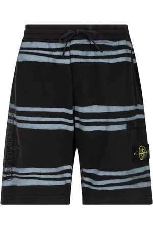 Supreme X Stone Island warp stripe shorts