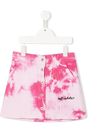 OFF-WHITE Tie dye-print skirt