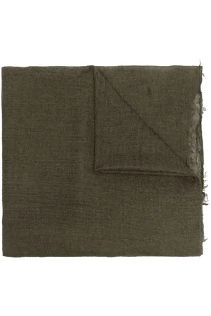 Rick Owens Frayed-edge cashmere scarf