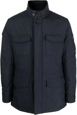 MOORER Button-fastening long-sleeve jacket