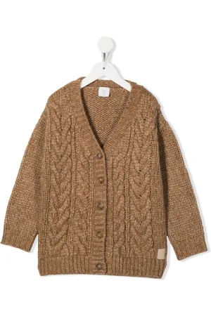 ELEVENTY Cable-knit crew neck sweater