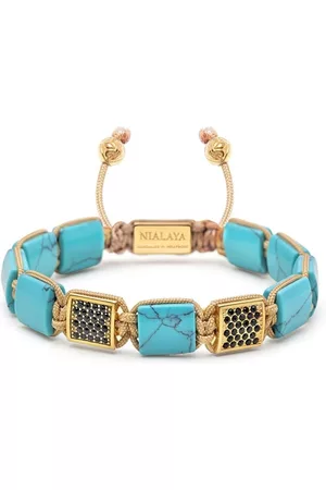 Nialaya Women Bracelets & Bangles - Embellished-charm beaded bracelet