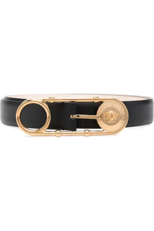 VERSACE Safety-Pin leather belt