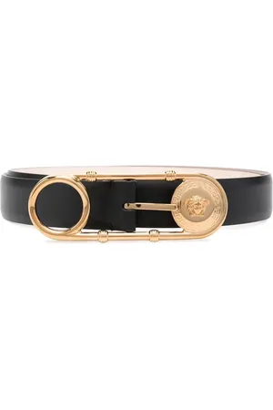 VERSACE Safety Pin leather belt