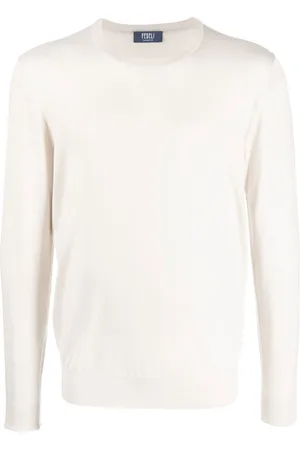 FEDELI Round-neck fine-knit jumper