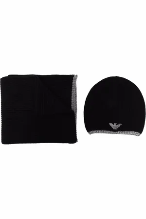 Emporio Armani Embroidered logo scarf