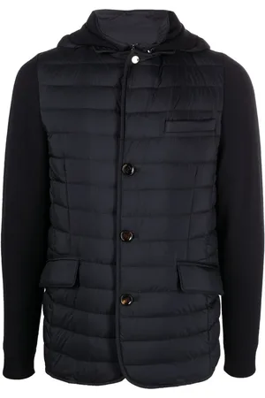 MOORER Massino-S3Z quilted knitted-mix jacket