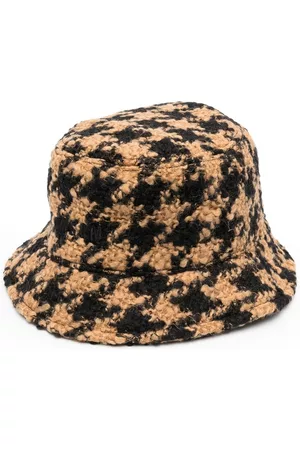 Msgm Houndstooth-print bucket hat