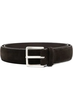 Orciani Square-buckle suede belt