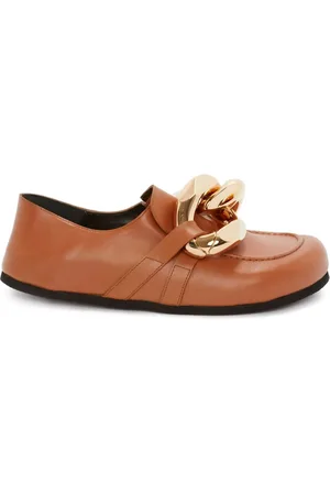 J.W.Anderson Chain leather loafers