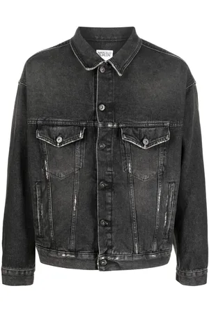 MARCELO BURLON Tassel-detail denim jacket