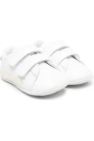 VERSACE Logo-print touch-strap sneakers