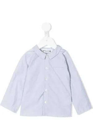 BONPOINT Vertical-stripe shirt