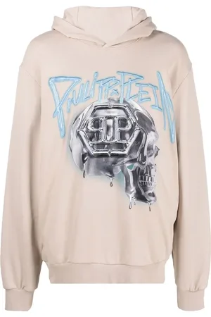 Philipp Plein Skull-print long-sleeve hoodie