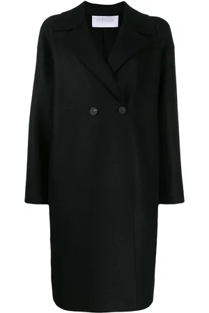 Harris Wharf London Boxy double-breasted coat